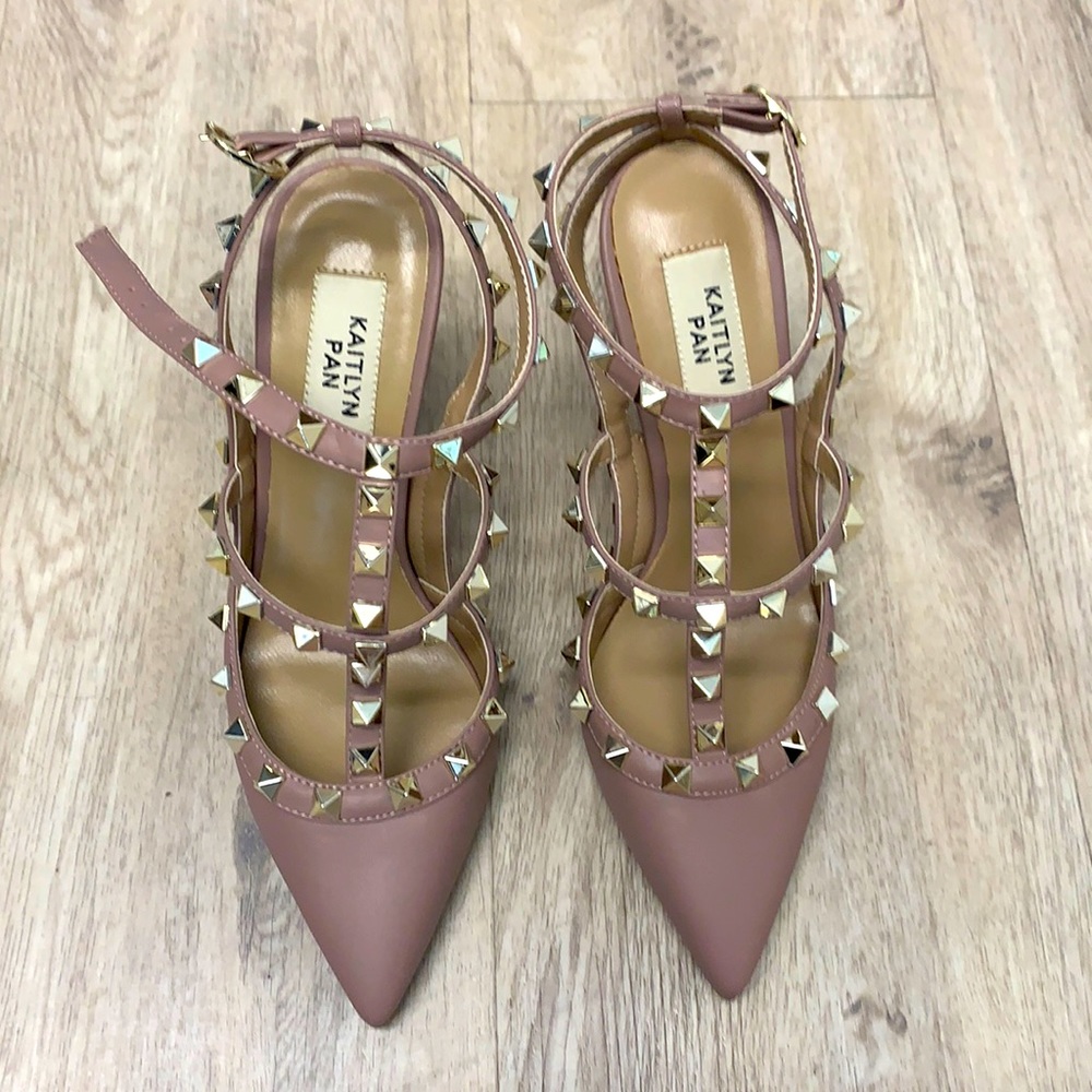 Kaitlyn Pan studded heels